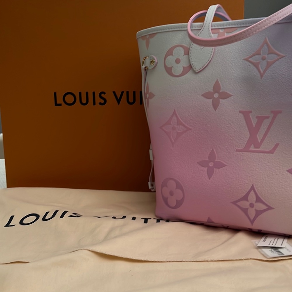 🆕 Louis Vuitton NEVERFULL MM sunrise pastel